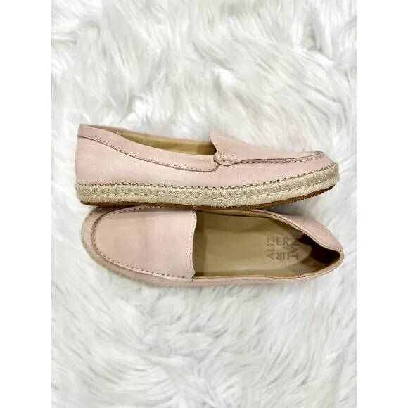 Naturalizer Alexa Loafer Shoes Pink Espadrille NWT NIB 8.5W