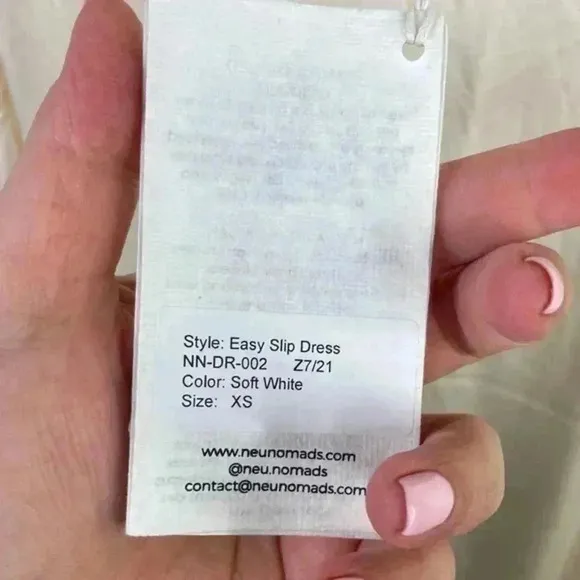 Neu‎ Nomad Off White Easy Slip Dress
