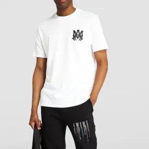 New AMIRI White Cotton Logo T-Shirt Size XL