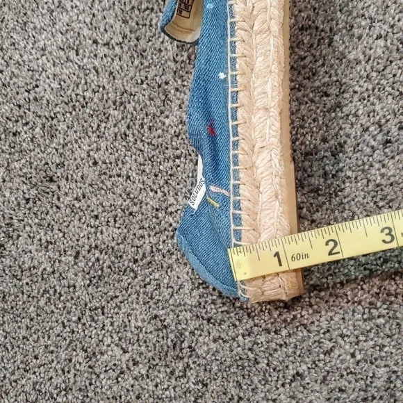 NEW Anthropologie Soludos Espadrille Platform Loafers Slip on shoes sz 9