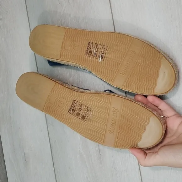 NEW Anthropologie Soludos Espadrille Platform Loafers Slip on shoes sz 9