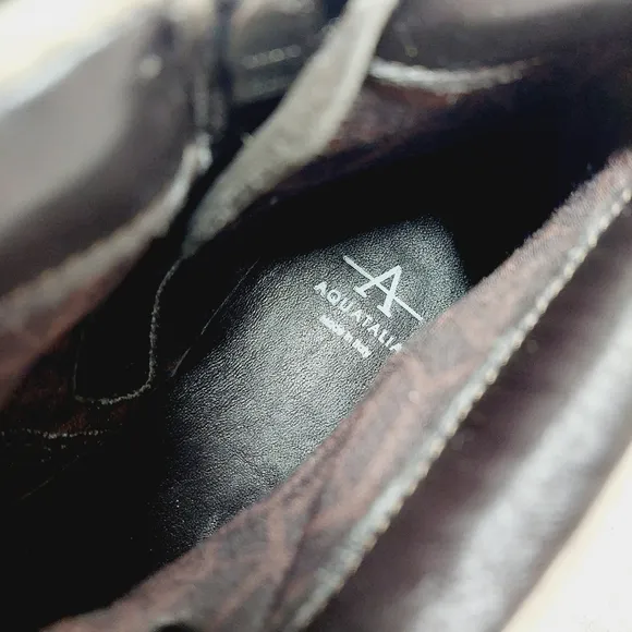 NEW Aquatalia Angie Suede &amp; Recycled Cashmere Trim Lace Up Boots H252