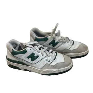 New Balance 550 white green sneakers size 7.5 womens
