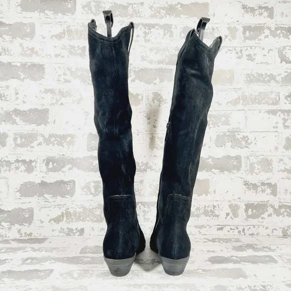 New Blondo Phenix Black Waterproof Suede Zip Up Boots C173