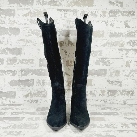New Blondo Phenix Black Waterproof Suede Zip Up Boots C173
