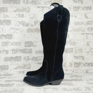 New Blondo Phenix Black Waterproof Suede Zip Up Boots C173