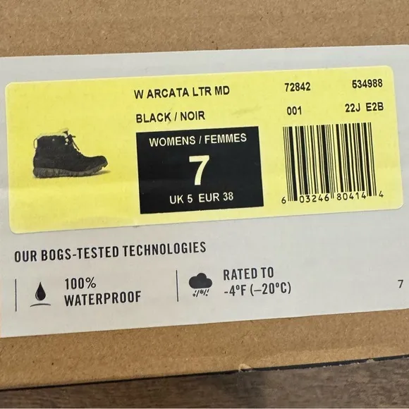NEW Bogs Arcata Urban Leather Mid Lace Up Winter Waterproof  Boots Womens 7