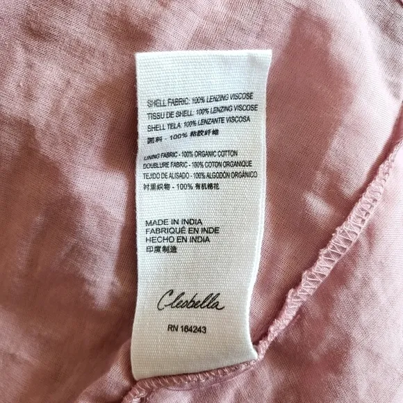 New Cleobella Elena Ankle Barbie Pink Lotus Print Maxi Dress NWT Medium