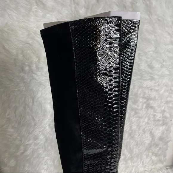 New DV Dolce Vita Jethro Over-The-Knee Boots In Black Size 8.5