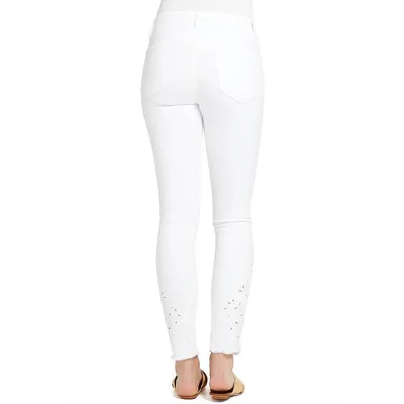 NEW FRAME le skinny de jeanne jean in blanc