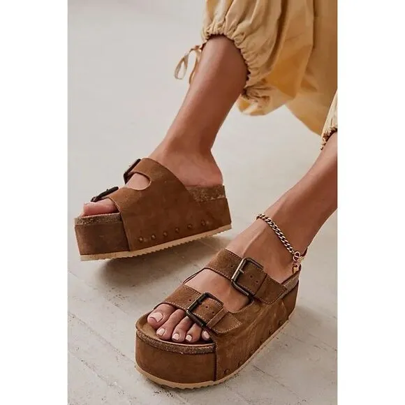 New Free People Rule Breaker Flatform Sandals EU37