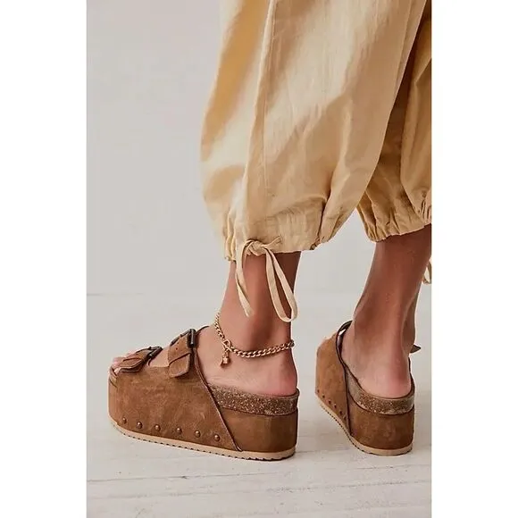 New Free People Rule Breaker Flatform Sandals EU37