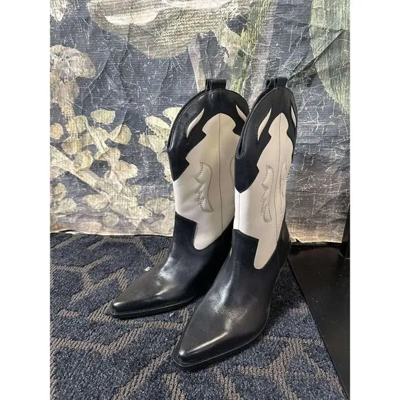 New Free People Twin Flames Western Boots Sz 10