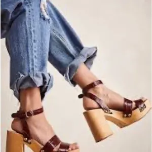 New Free People Mallory Leather Clog Sandals Women’s Size 9