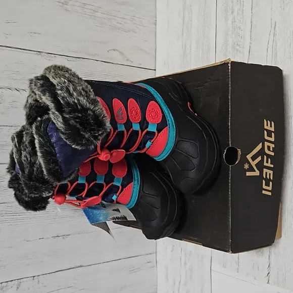 New, Ice face boys size 9  winter waterproof snow boots