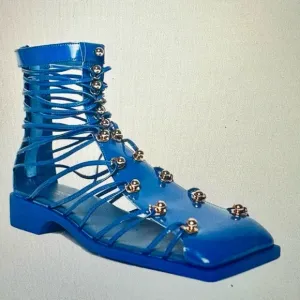 New in box Vivienne Hu patent leather strappy gladiator sandals