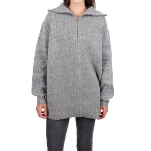 NEW IRO alma knit sweater in dark grey