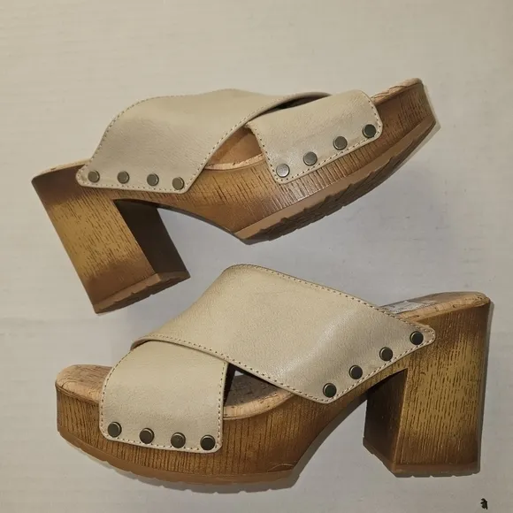 NEW Kork-Ease | Natural Leather Clog Sandals 8