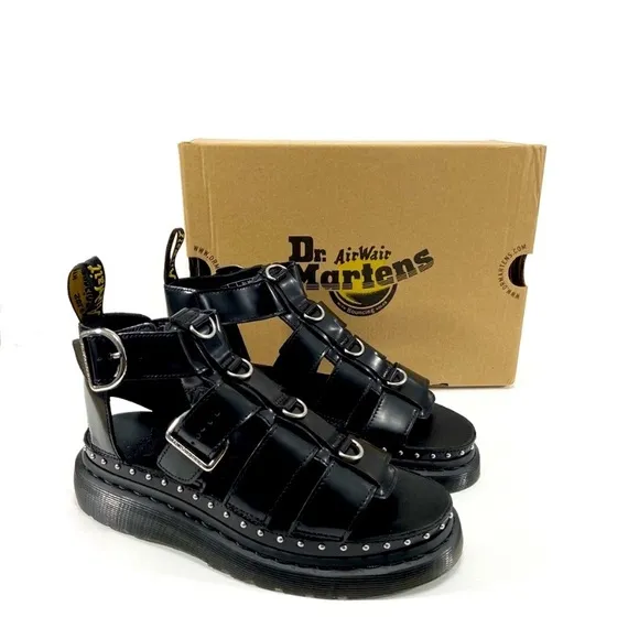 NEW MACKAYE HARDWARE LEATHER STRAP SANDALS