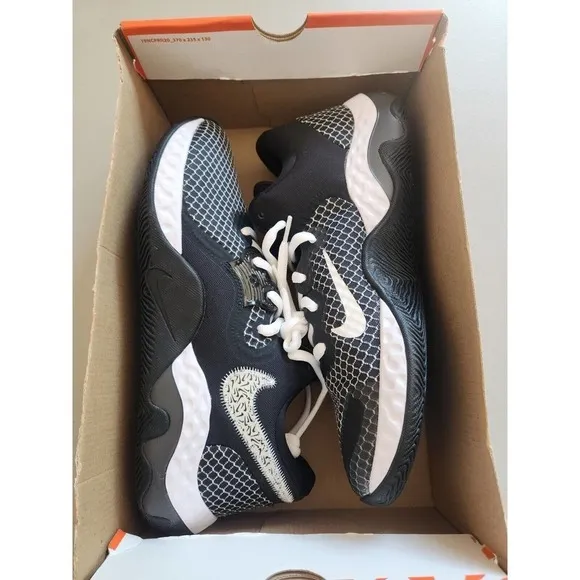 New Nike Men's Renew Elevate 2 Black White Basketball Shoes Sneakers Size 14