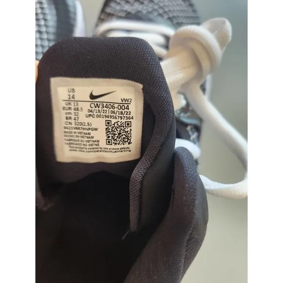 New Nike Men's Renew Elevate 2 Black White Basketball Shoes Sneakers Size 14