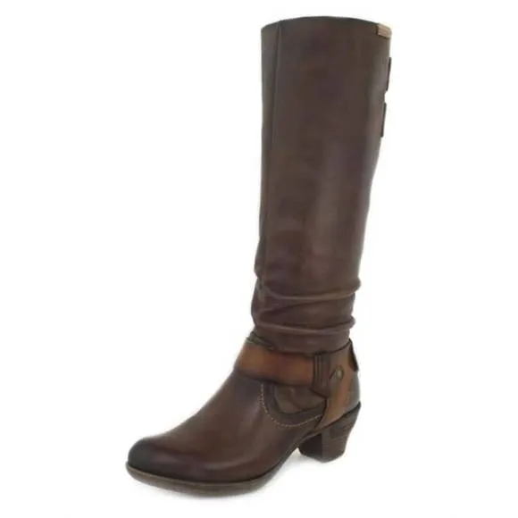 NEW PIKOLINOS women's rotterdam over the knee boot in chocolate