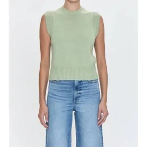 NEW PISTOLA leandra sweater vest top in pistachio