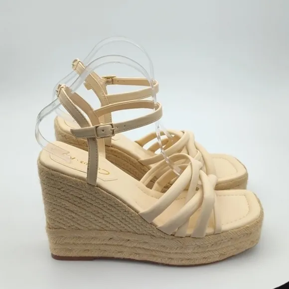 New Sam Edelman Circus Irene Wedge in Vanilla Bean $99