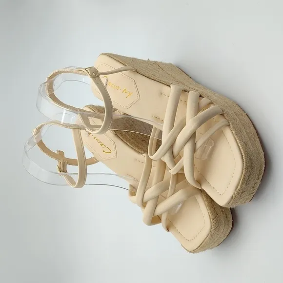 New Sam Edelman Circus Irene Wedge in Vanilla Bean $99