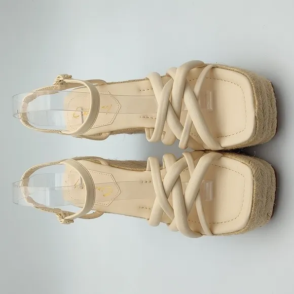 New Sam Edelman Circus Irene Wedge in Vanilla Bean $99