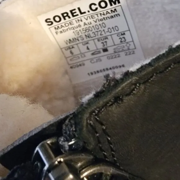 NEW Sorel Emelie Lace Up Cozy Boots Womens 6 Outdoors Combat Classic Woodland