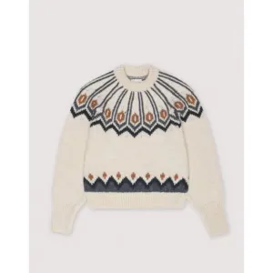 NEW THE NEW SOCIETY women's davos sweater in fair isle