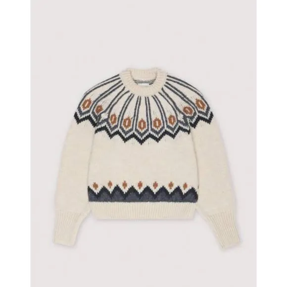 NEW THE NEW SOCIETY women's davos sweater in fair isle