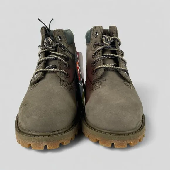 NEW Timberland Toddler Premium Waterproof Boots Gray Nubuck 6&quot; Size 7 Toddler