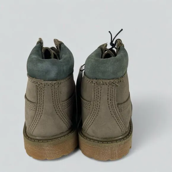 NEW Timberland Toddler Premium Waterproof Boots Gray Nubuck 6&quot; Size 7 Toddler