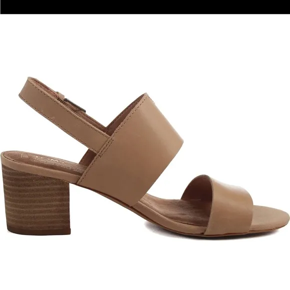 New! Toms woman’s  8, poppy honey leather sandals.