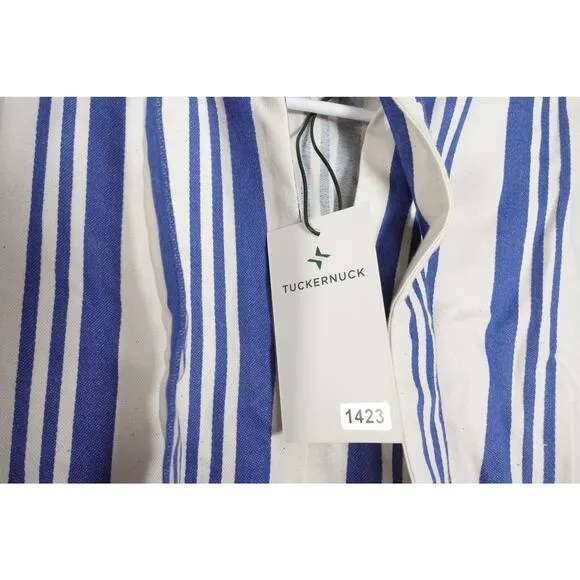 New Tuckernuck French Blue Stripe Adele Midi Dress Cotton Stripe Sz XXS 1423-C