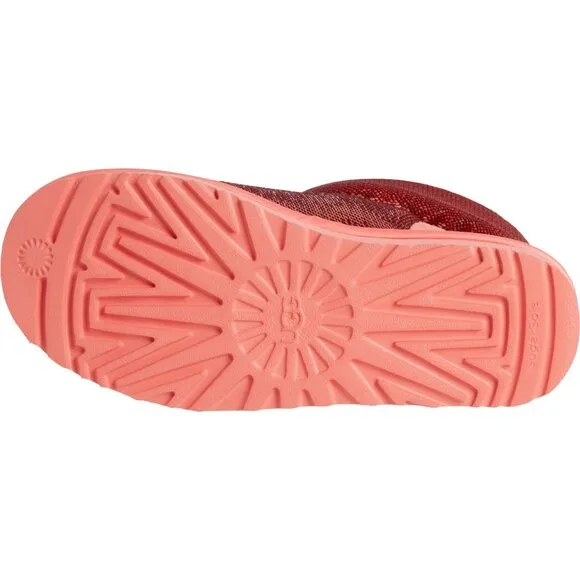 NEW UGG Classic Mini Mirror Ball Boots pink for women 562tn