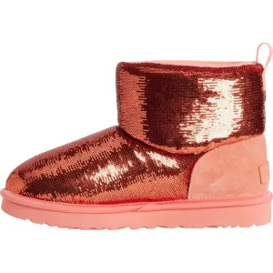 NEW UGG Classic Mini Mirror Ball Boots pink for women 562tn