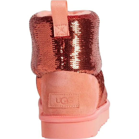 NEW UGG Classic Mini Mirror Ball Boots pink for women 562tn