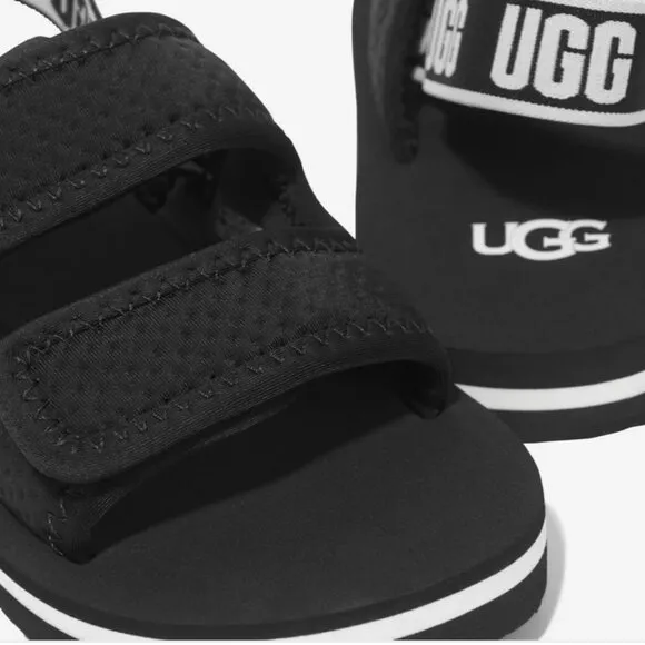 NEW UGG Lennon Sling back Sandals Kids Size 5 Shoes Neoprene Adjustable NWT