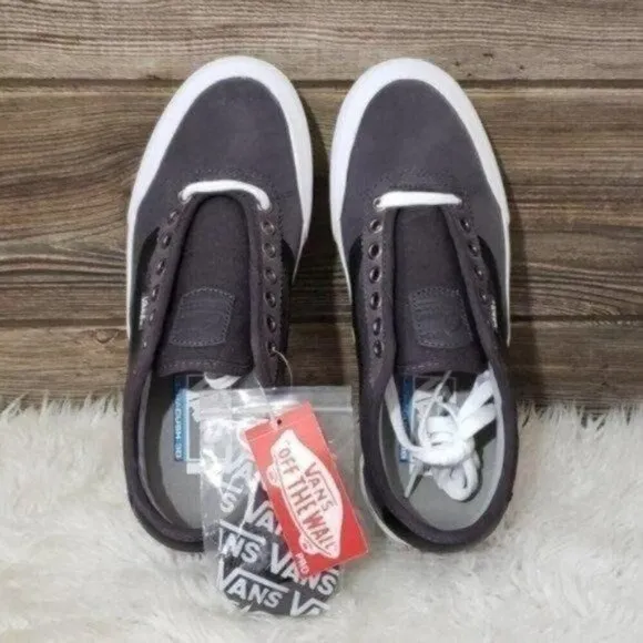 New Vans Chima Pro Heavy Canvas Dark Gray Sneakers Skater Casual Everyday Mens 7
