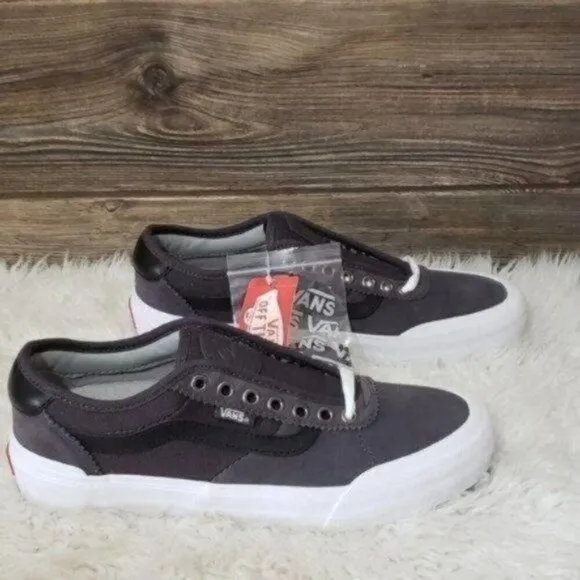 New Vans Chima Pro Heavy Canvas Dark Gray Sneakers Skater Casual Everyday Mens 7
