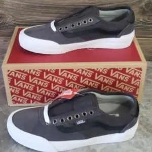 New Vans Chima Pro Heavy Canvas Dark Gray Sneakers Skater Casual Everyday Mens 7