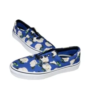 New Vans Era Romantic Floral Blue Sneakers Cottagecore Feminine Skater Casual