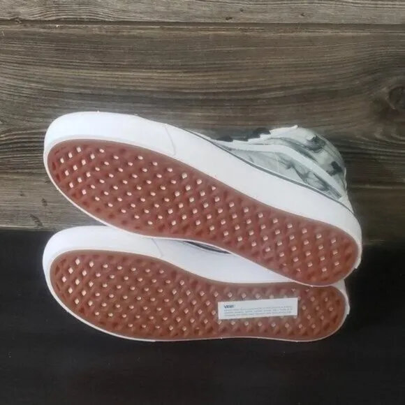 New Vans Sk8 Hi Comfycush White Black High Top Sneakers Skater Streetwear Casual