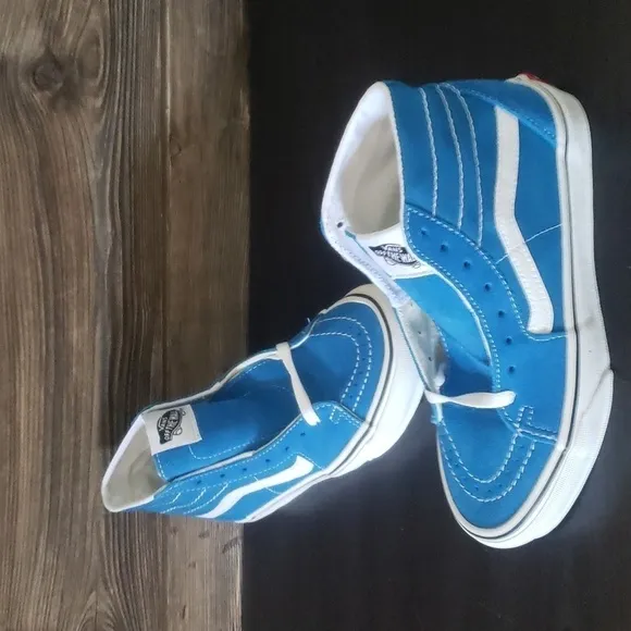 New Vans Sk8 Hi High Tops Blue Unisex Sneakers Casual Streetwear Skater Shoes