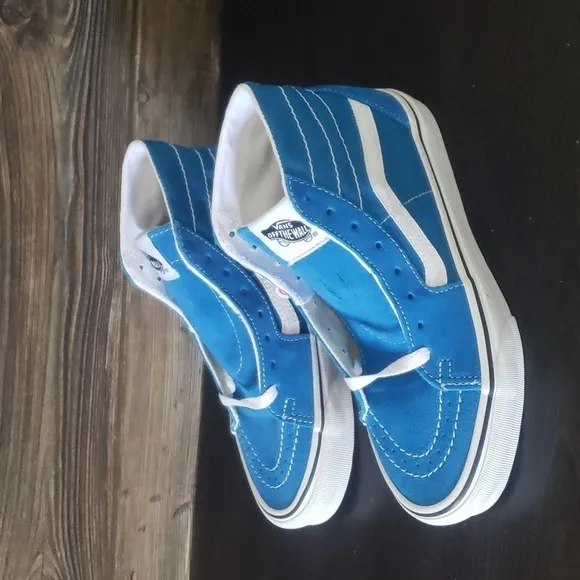 New Vans Sk8 Hi High Tops Blue Unisex Sneakers Casual Streetwear Skater Shoes