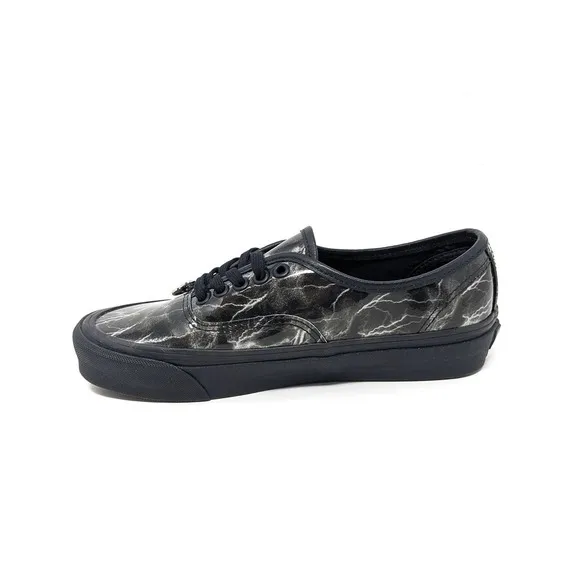 New Vans Womens 8 Rare Embellished Low Top Sneakers Black Pearl Lightning Skater