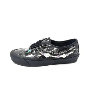 New Vans Womens 8 Rare Embellished Low Top Sneakers Black Pearl Lightning Skater